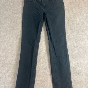 Chaps Black Pants with Pink Star Accents 1113
